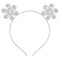 Christmas Headbands Xmas Rhinestone Snowflake Hairbands Crystal Merry Christmas Crown Hair Hoop Reindeer Antlers Tiara Headpiece Holiday Party Decoration